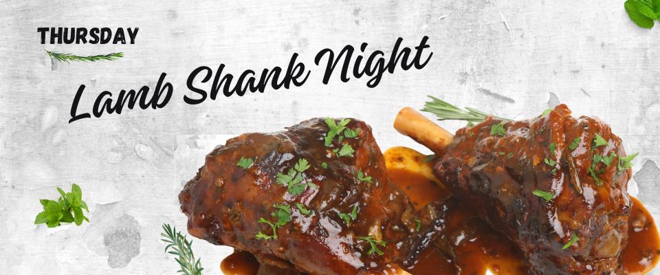 Lamb Shank Thursday at The Sharks