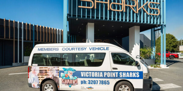 Courtesy Bus at Vic Point Sharks