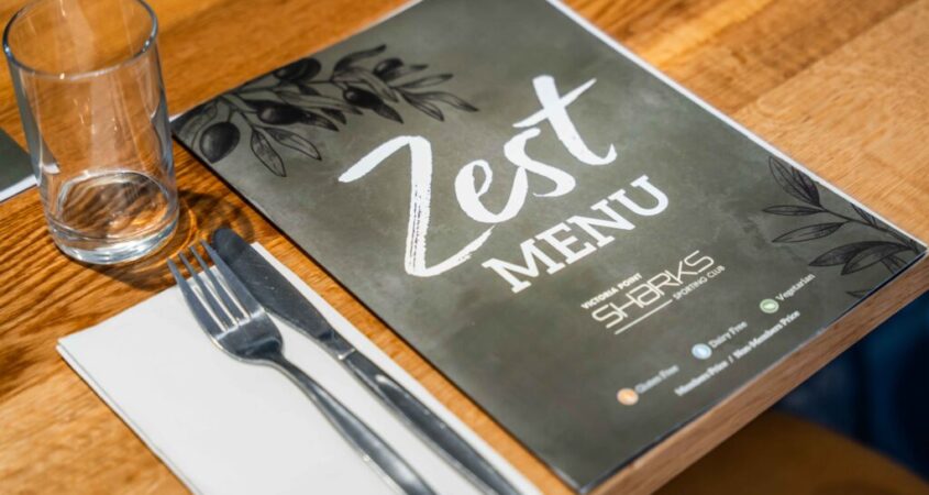 Zest Bistro Menu